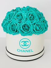 Load image into Gallery viewer, Teal Roses Flower Box Bouquet