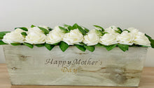 Load image into Gallery viewer, Rustic Planter Box Centerpiece With Roses