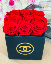 Load image into Gallery viewer, Ceramic Preserved Flower Vase & Rose Bear With Real Eternity Rose