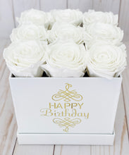 Load image into Gallery viewer, Happy Birthday Square Flower Box