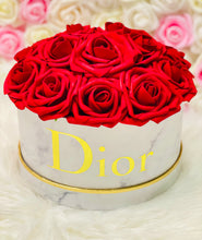 Load image into Gallery viewer, White Marble Rose Box