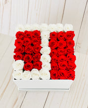 Load image into Gallery viewer, Initial Letter Square Flower Box