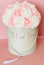 Load image into Gallery viewer, I Love You White and Pink Rose Box