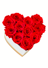 Load image into Gallery viewer, Heart Shaped Box with Red Roses