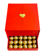 Load image into Gallery viewer, Red Heart Box with Chocolates