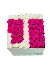 Load image into Gallery viewer, Initial Letter Square Flower Box
