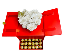 Load image into Gallery viewer, Red Heart Box with Chocolates