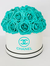 Load image into Gallery viewer, Teal Roses Flower Box Bouquet
