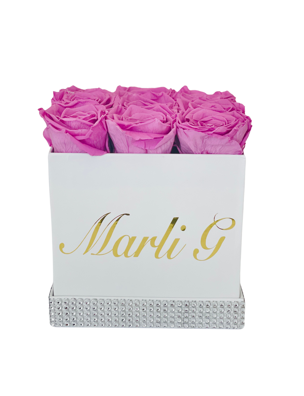 Personalized Square Flower Box