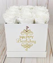 Load image into Gallery viewer, Happy Birthday Square Flower Box
