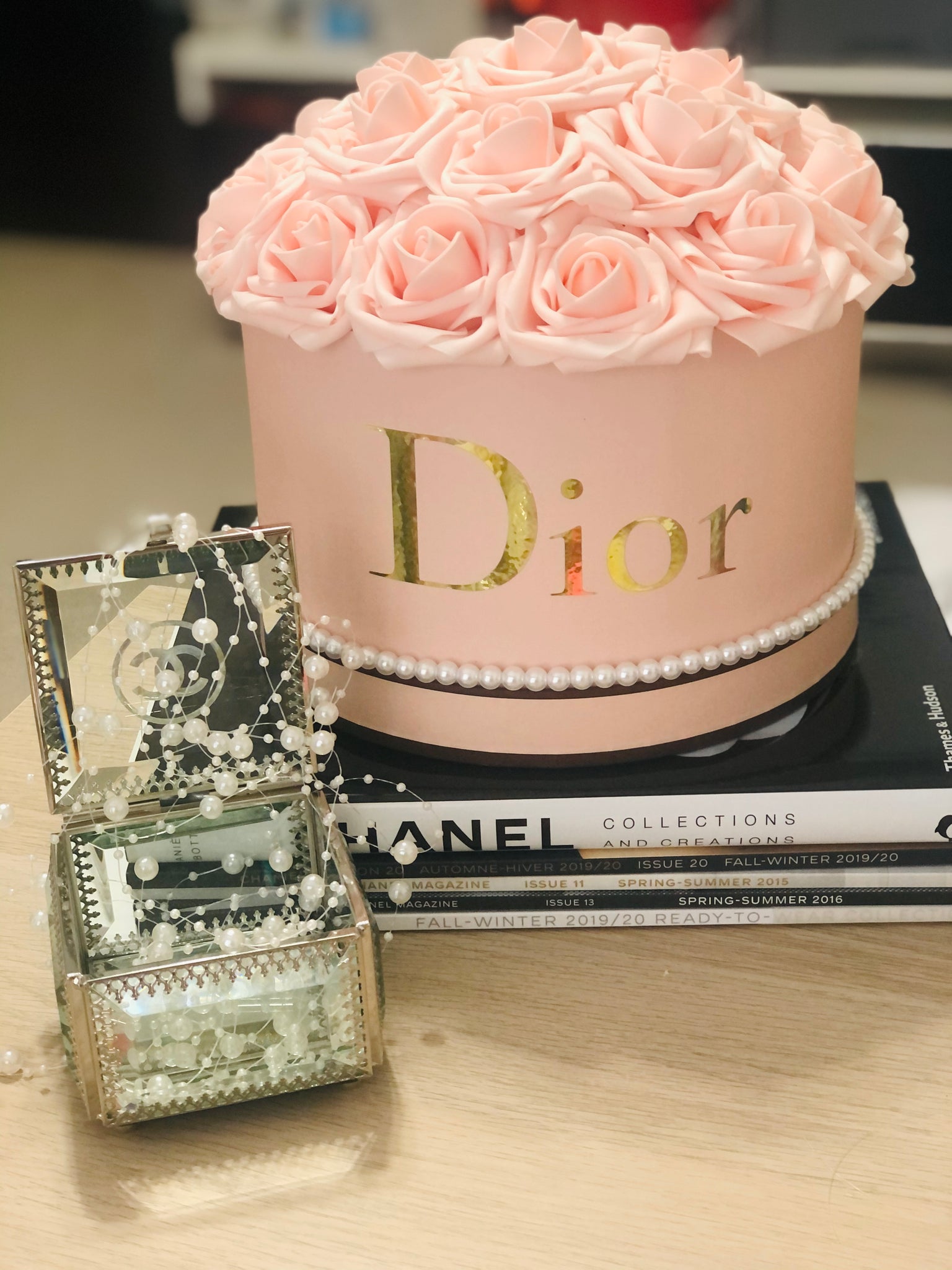 Dior, Storage & Organization, Dior 223 Valentines Floral Design Small  Gift Box And Pink Dior Wrapping