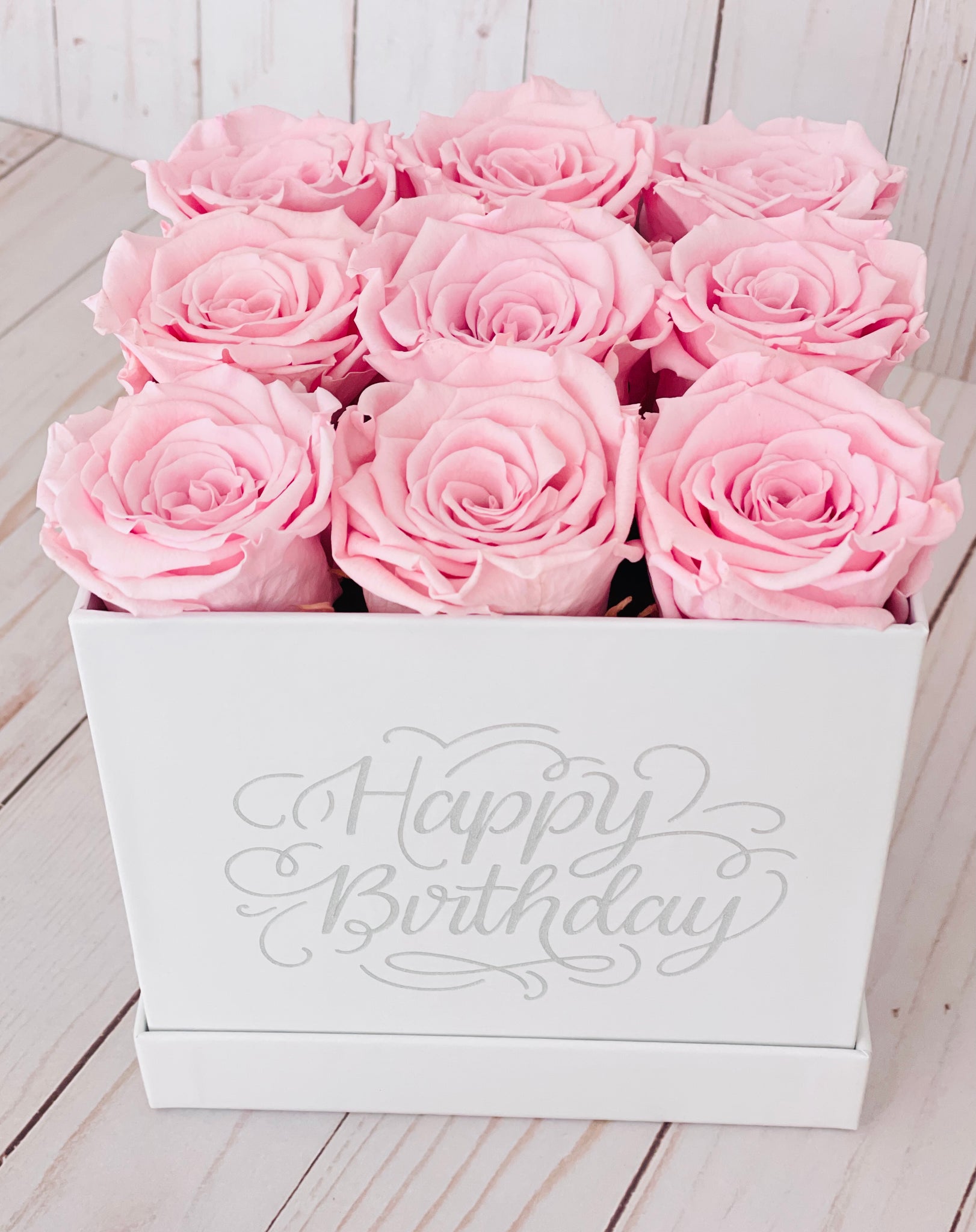 Birthday Square Flower Box