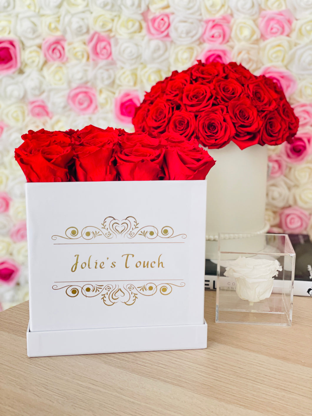 Large Square Preserved Flower Box