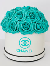 Load image into Gallery viewer, Teal Roses Flower Box Bouquet

