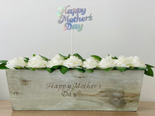 Load image into Gallery viewer, Rustic Planter Box Centerpiece With Roses
