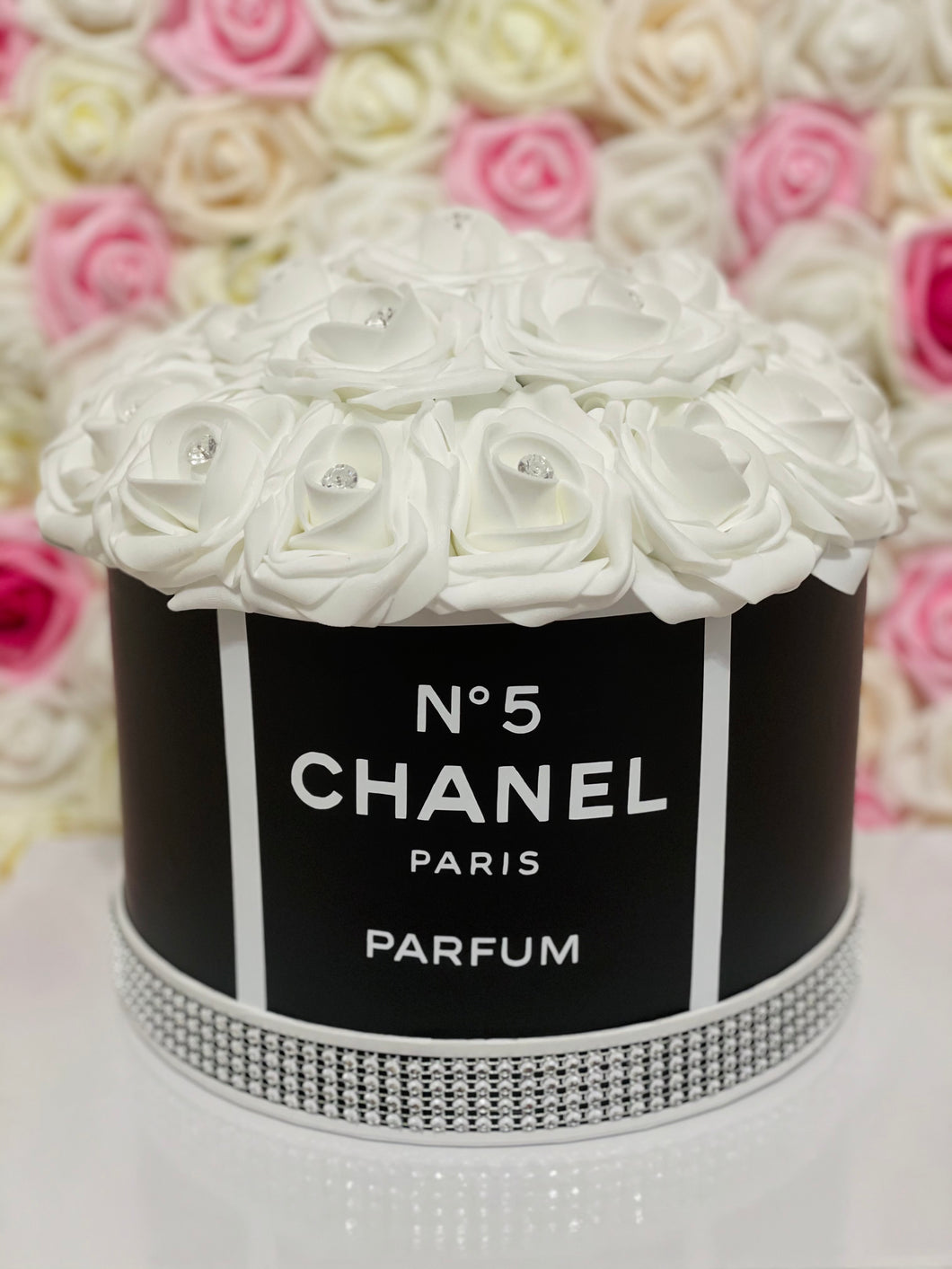 Rose Hat Box Bouquet