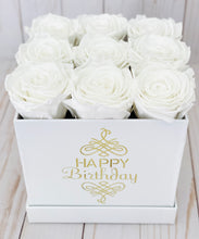 Load image into Gallery viewer, Happy Birthday Square Flower Box
