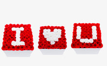 Load image into Gallery viewer, I Love U Set of White &amp; Red Preserved Roses

