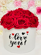 Load image into Gallery viewer, Happy Valentine&#39;s Rose Hat Box Bouquet - I love you
