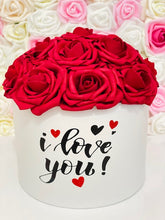 Load image into Gallery viewer, Happy Valentine&#39;s Rose Hat Box Bouquet - I love you
