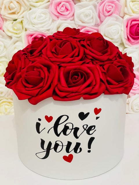 I Love You Rose Box, Flowers, LA Flower Girl