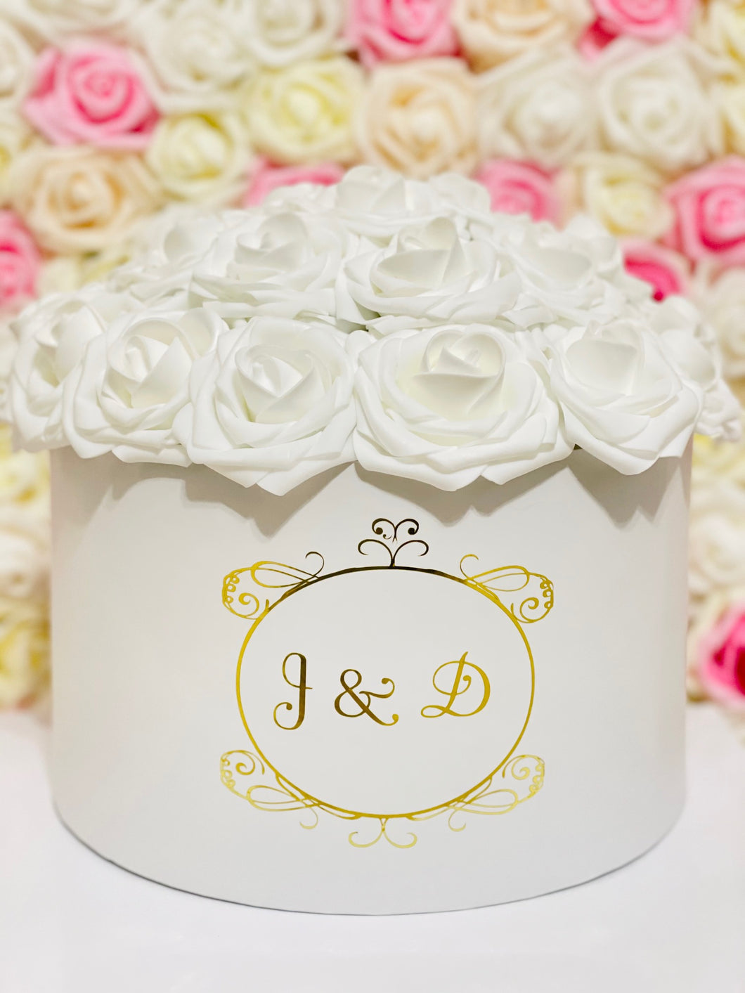 Personalized Hat Box Bouquet