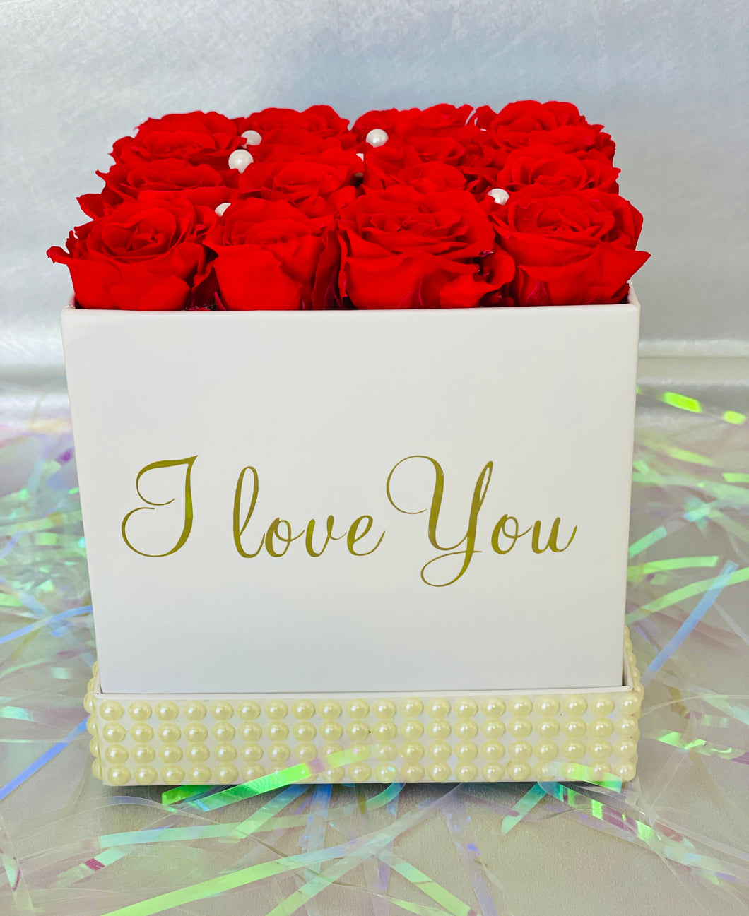 White Eternity Rose Box