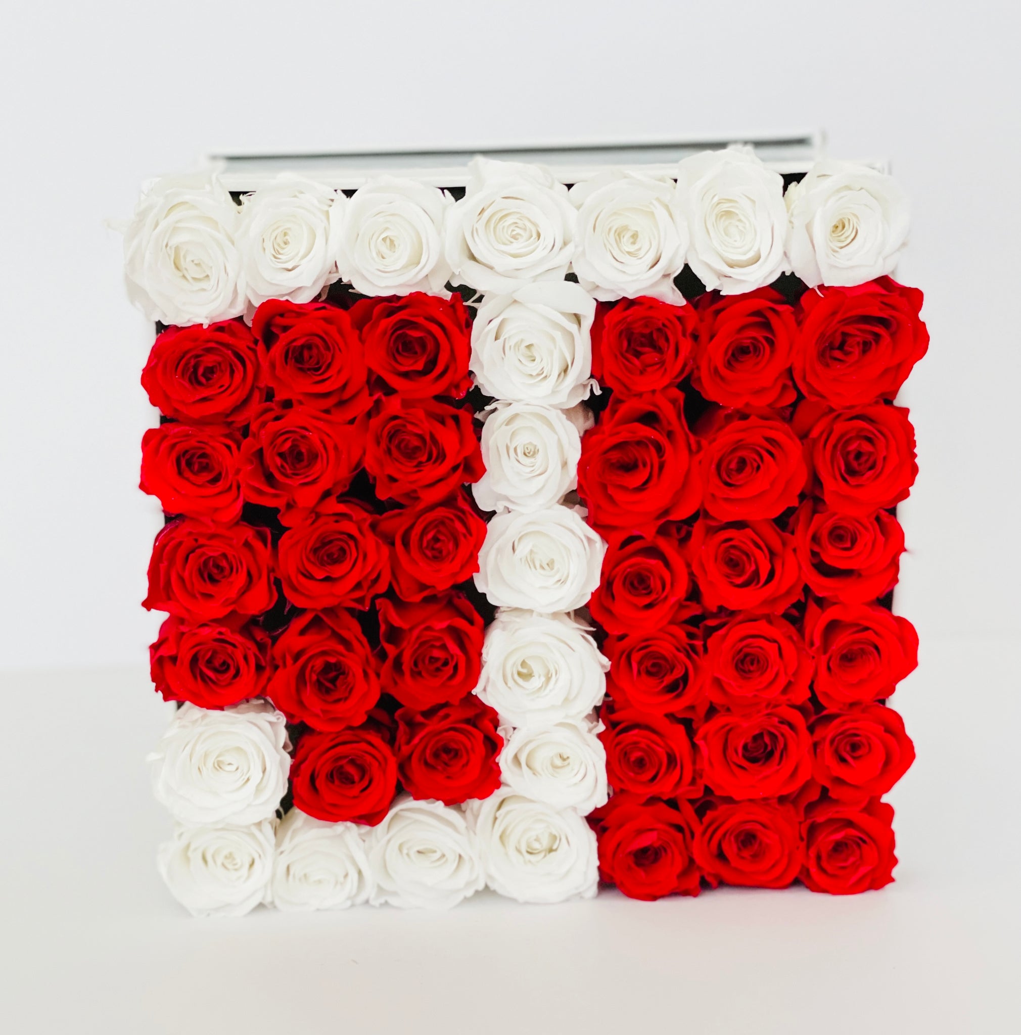 Initial Letter Square Flower Box