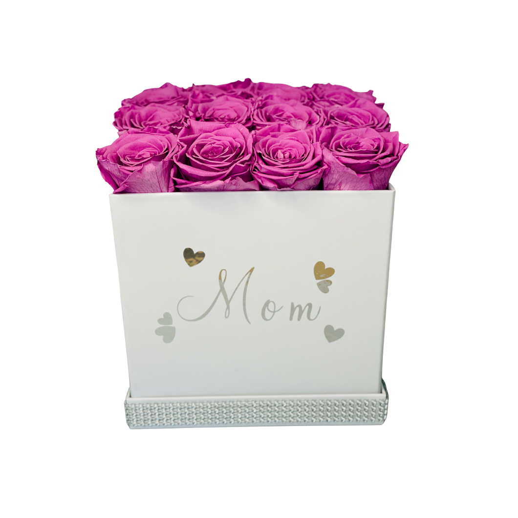 Large Square Preserved Flower Box