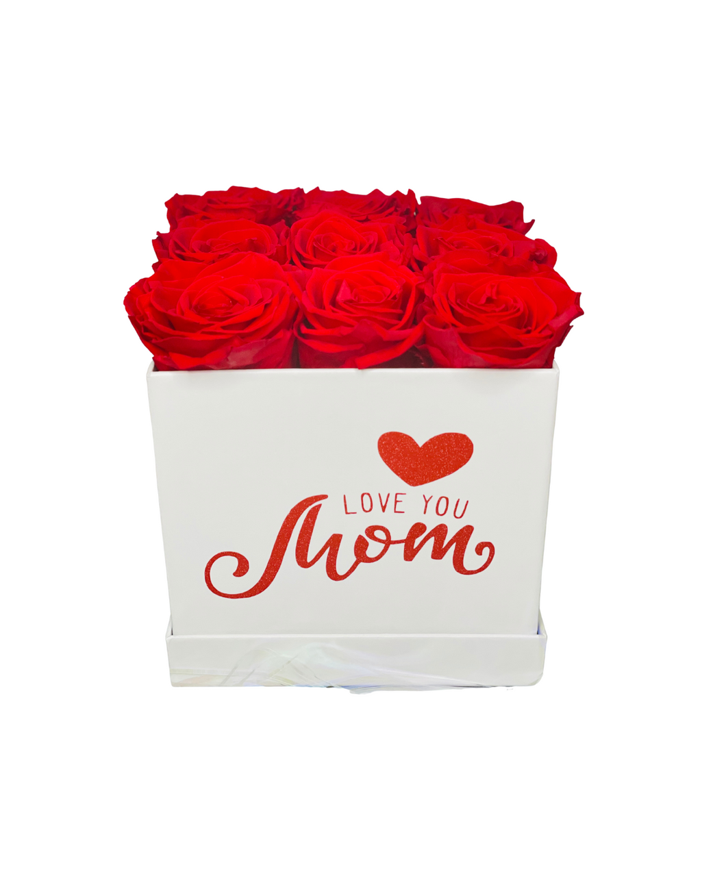 Mother's Day Square Preserved Flower Box