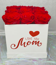 Load image into Gallery viewer, Mother&#39;s Day Square Preserved Flower Box
