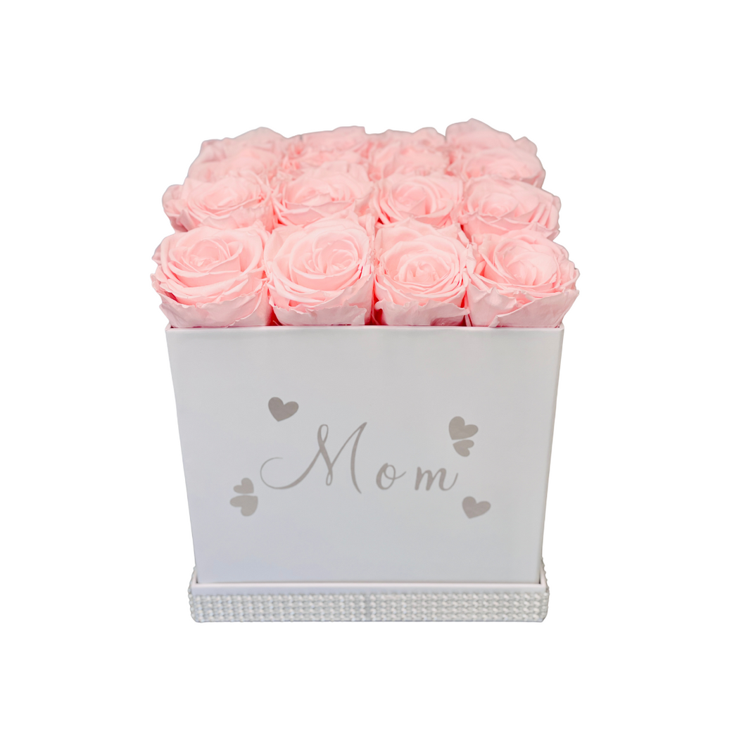 Large Square Preserved Flower Box