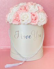 Load image into Gallery viewer, I Love You White and Pink Rose Box

