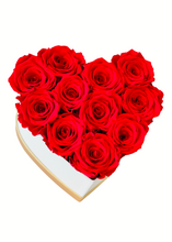 Load image into Gallery viewer, Heart Shaped Box with Red Roses

